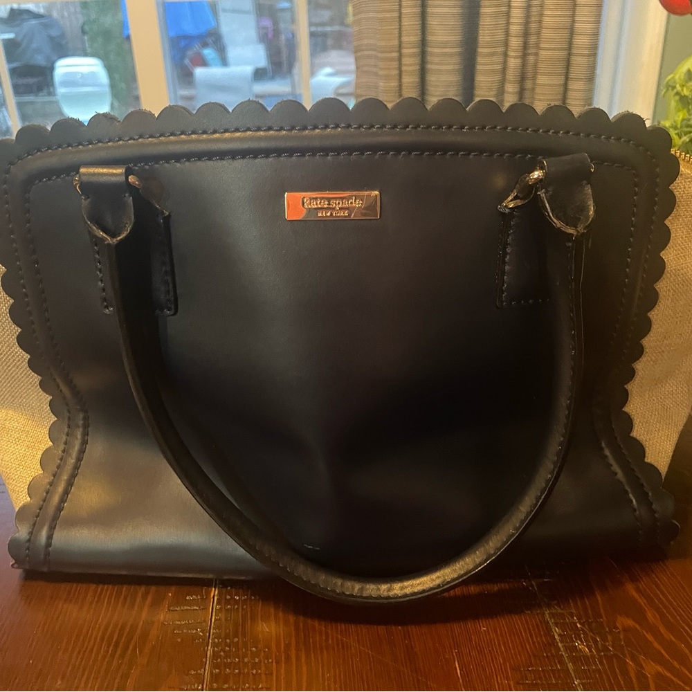 Kate Spade Marguerite Lilac Road Fabric Tote‎ Natural Midnight
